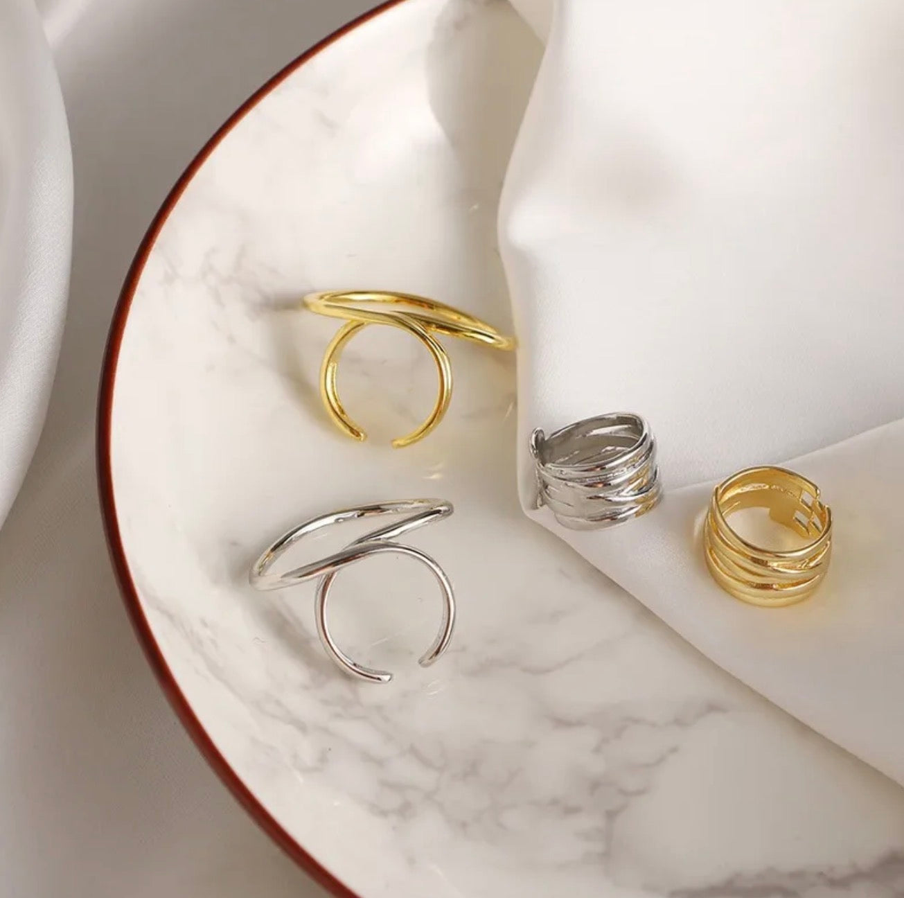 Wrapped ring set