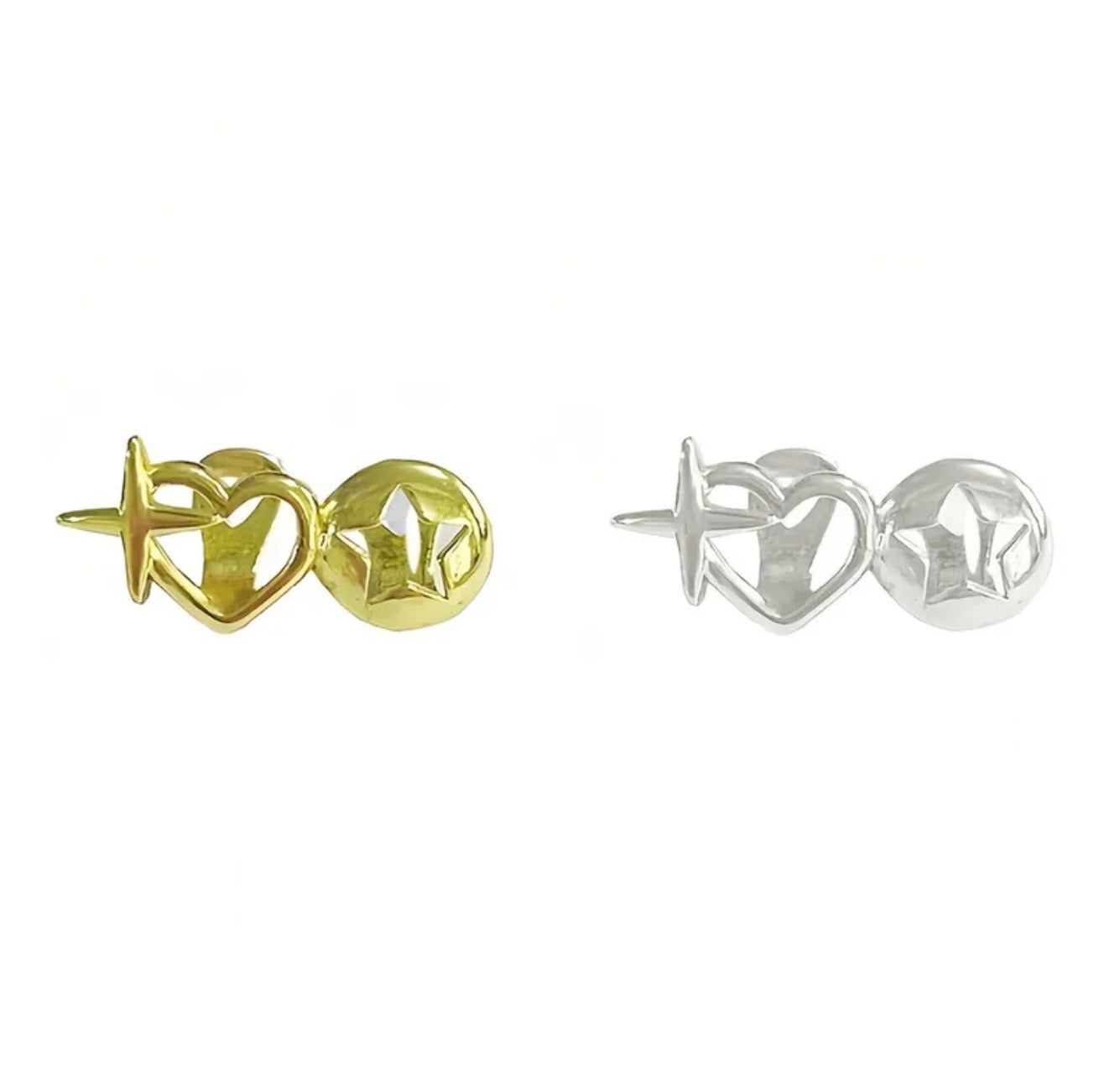 Star-heart zircon grillz