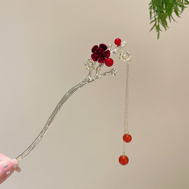 Cherry blossom hairpin