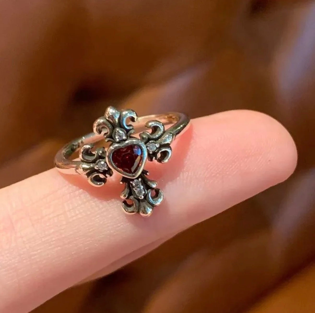 Vintage stacked ring set