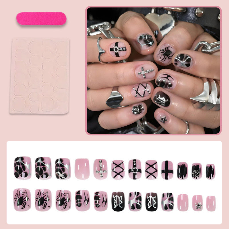Y2k punk press-on nails