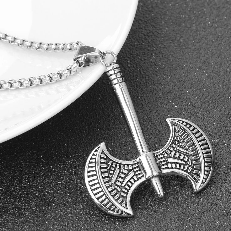 Axe titanium steel pendant