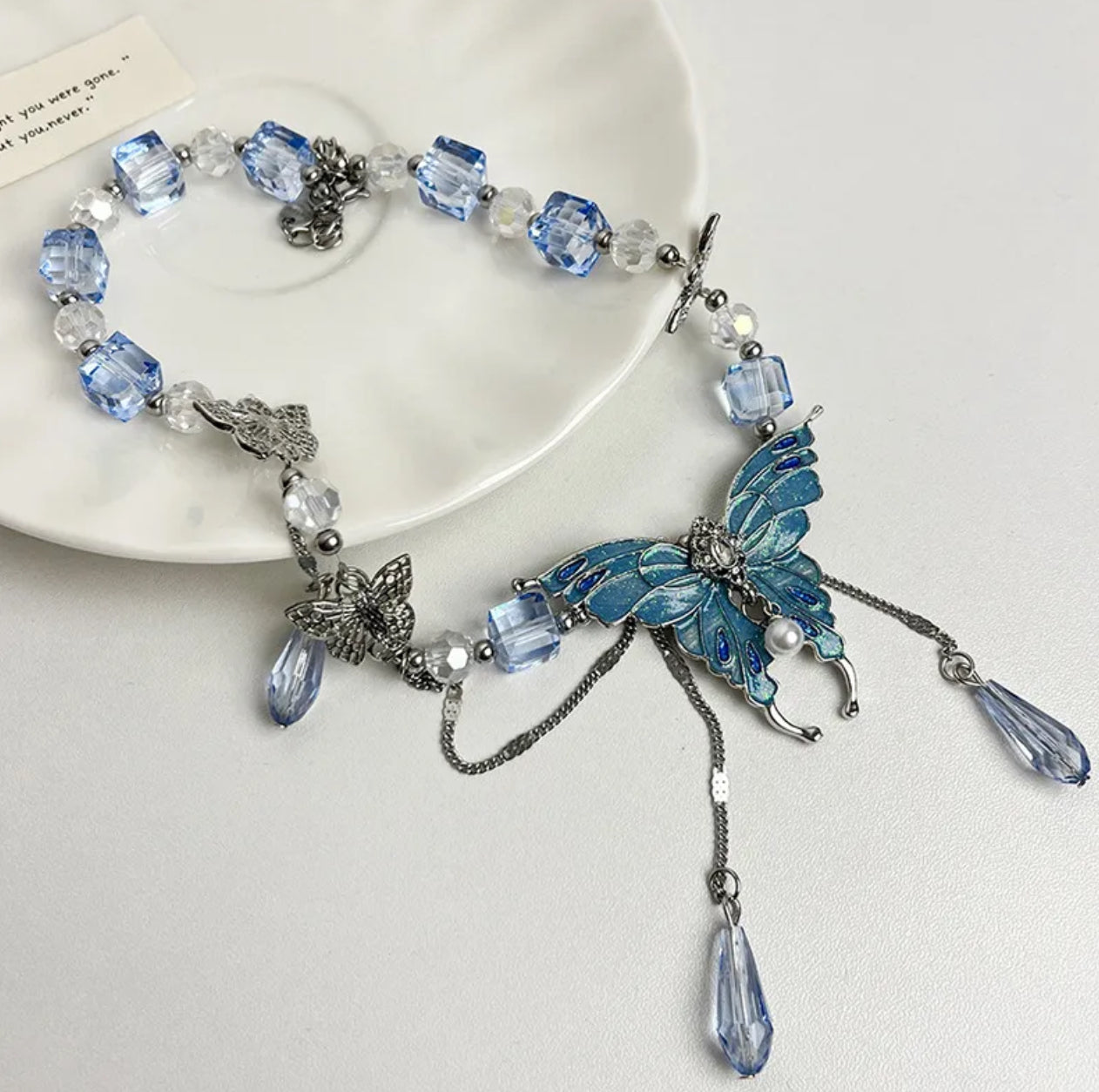 Frosted fairy necklace