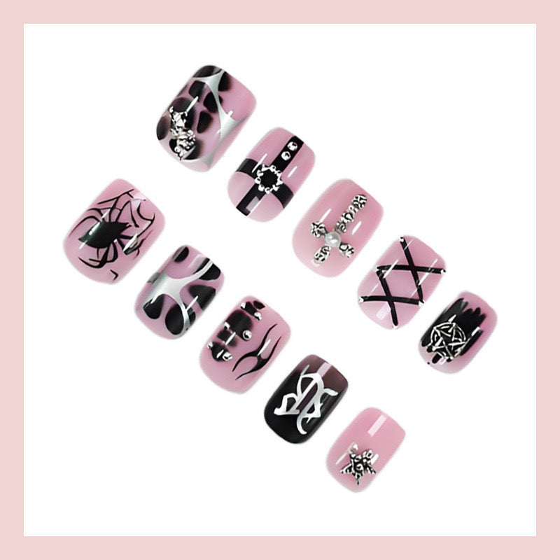 Y2k punk press-on nails