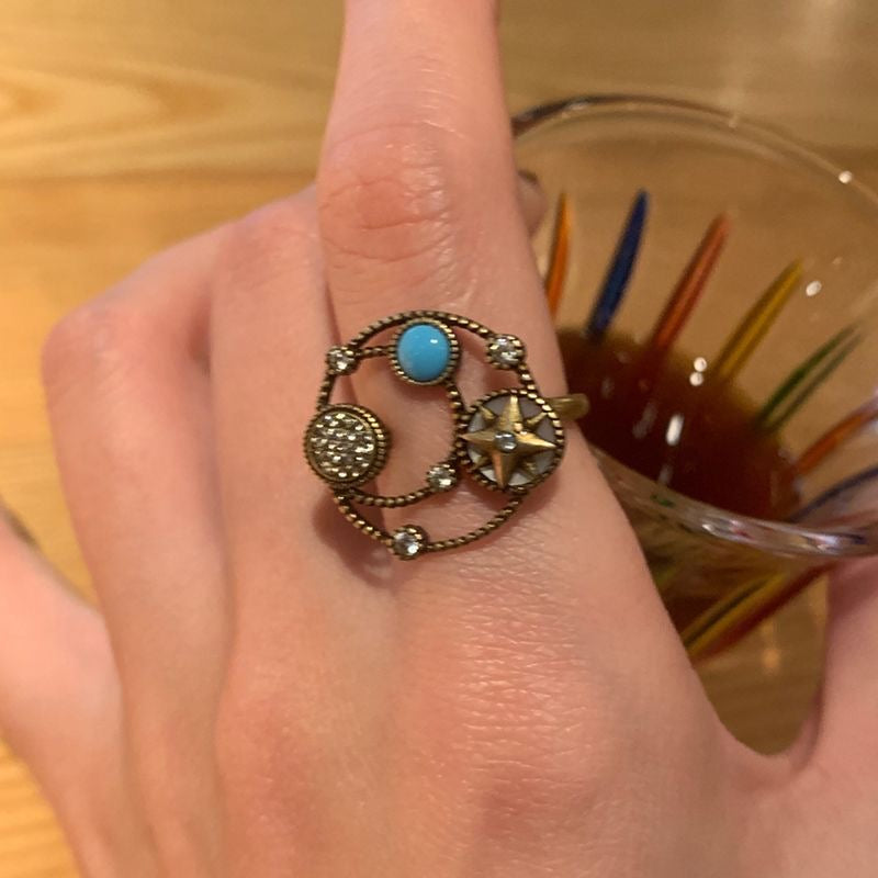 Cosmic Hearts Ring Set