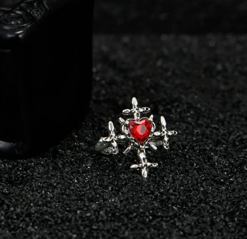 Gothic cross ring