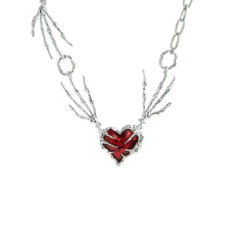 Forbidden love skull necklace