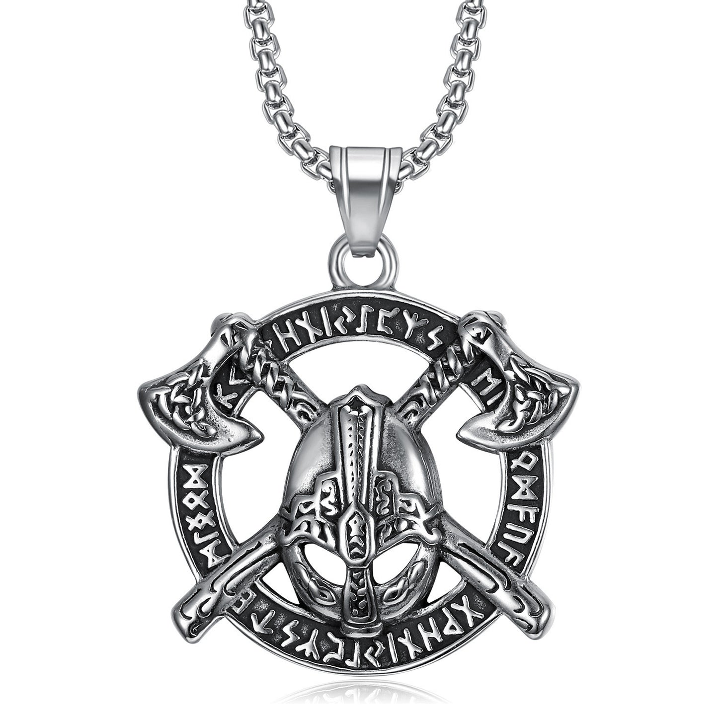 Axe warrior titanium pendant