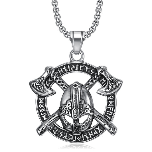 Axe warrior titanium pendant