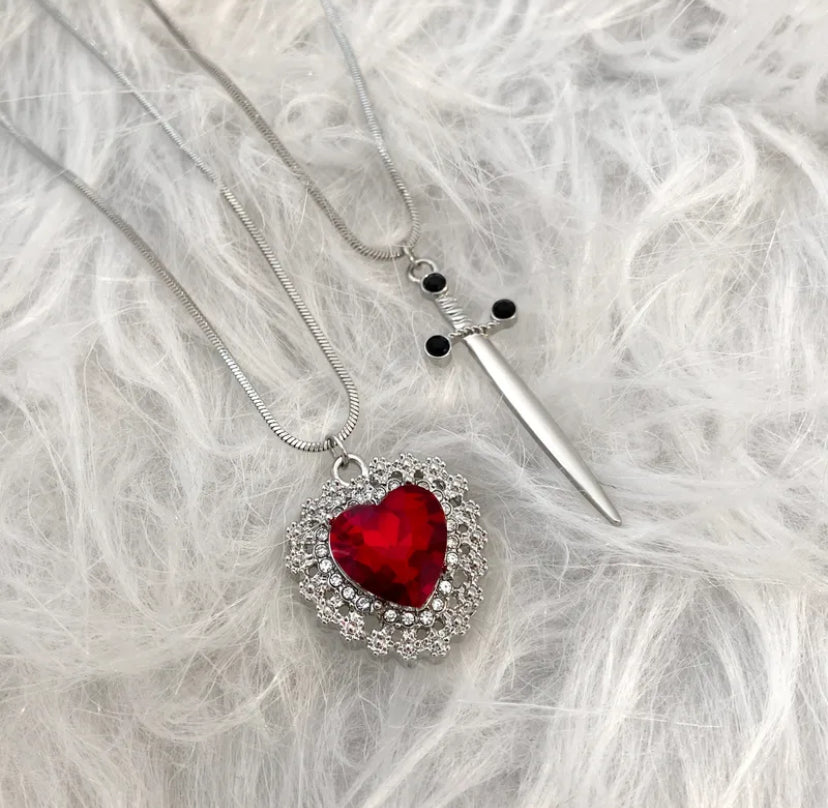 Bounded in blood necklace