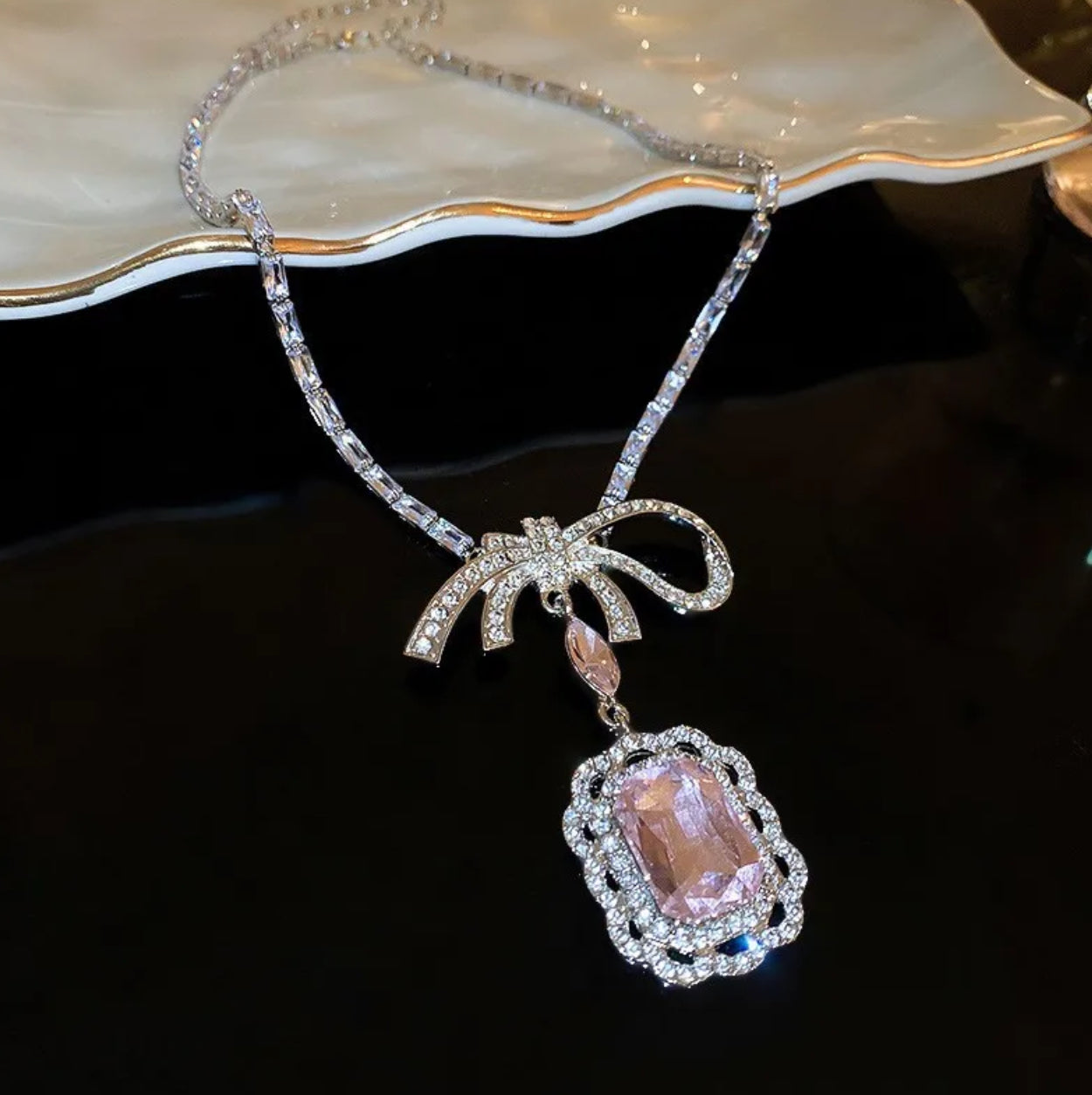Celectial bow necklave