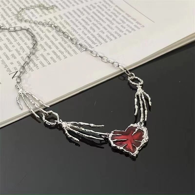 Forbidden love skull necklace