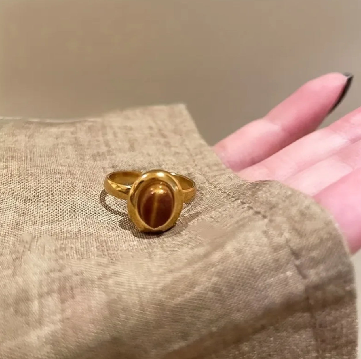 Sun-kissed ring set