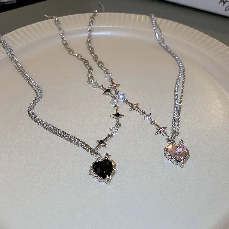 Alloy heart necklace