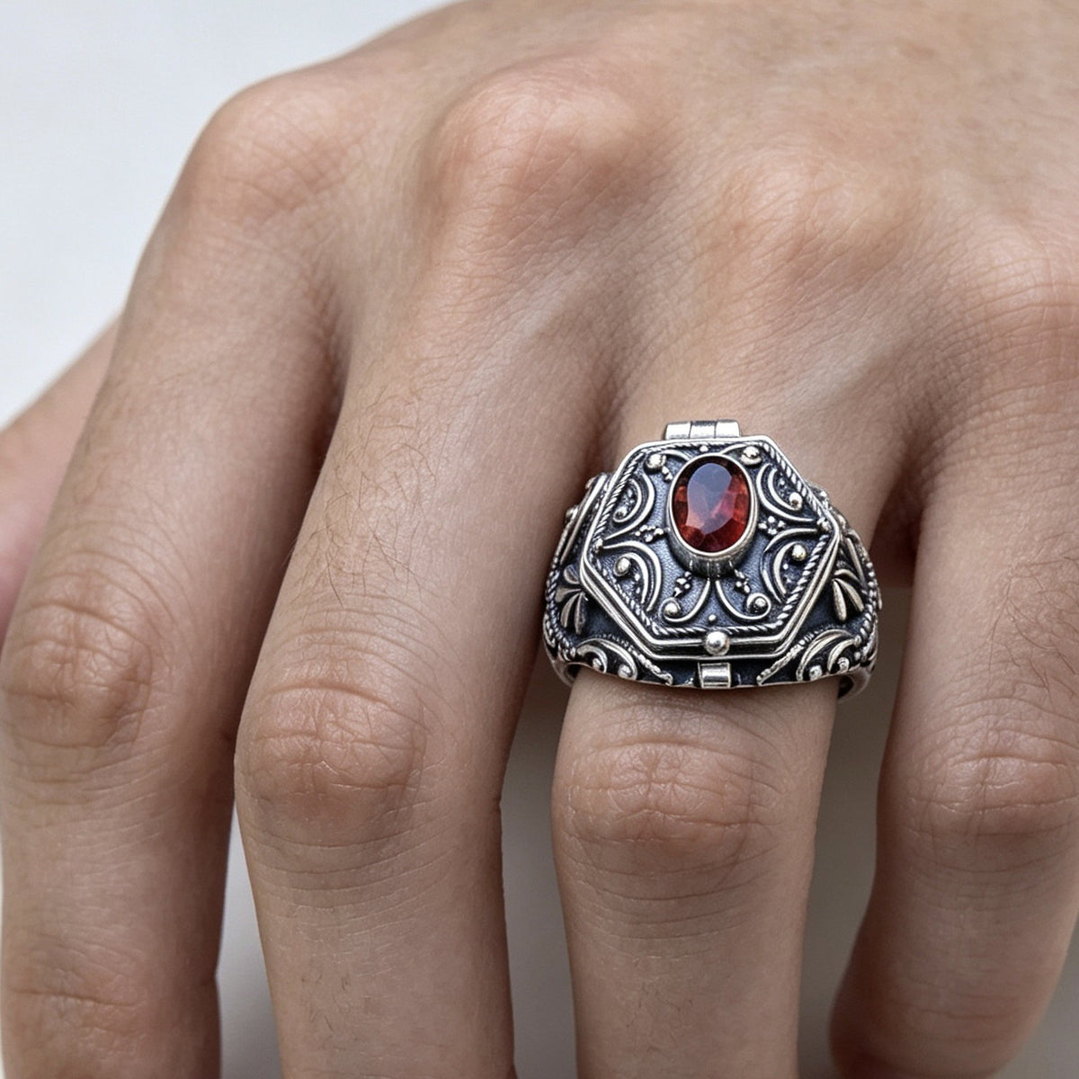 Crimson Crest Keepsake Ring