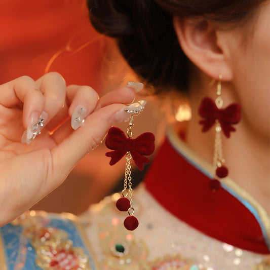 Christmas bell earring