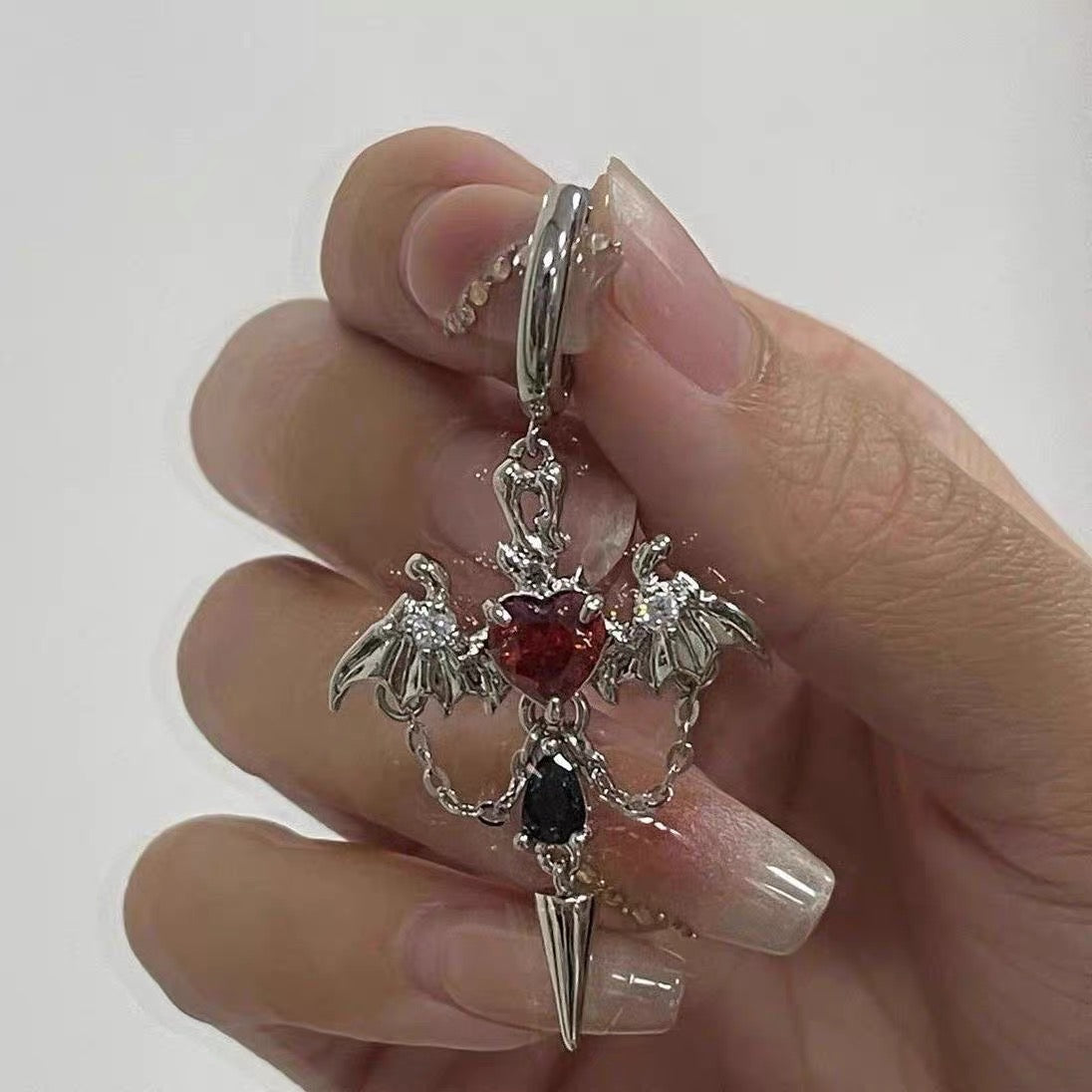 Midnight valentine piercing set