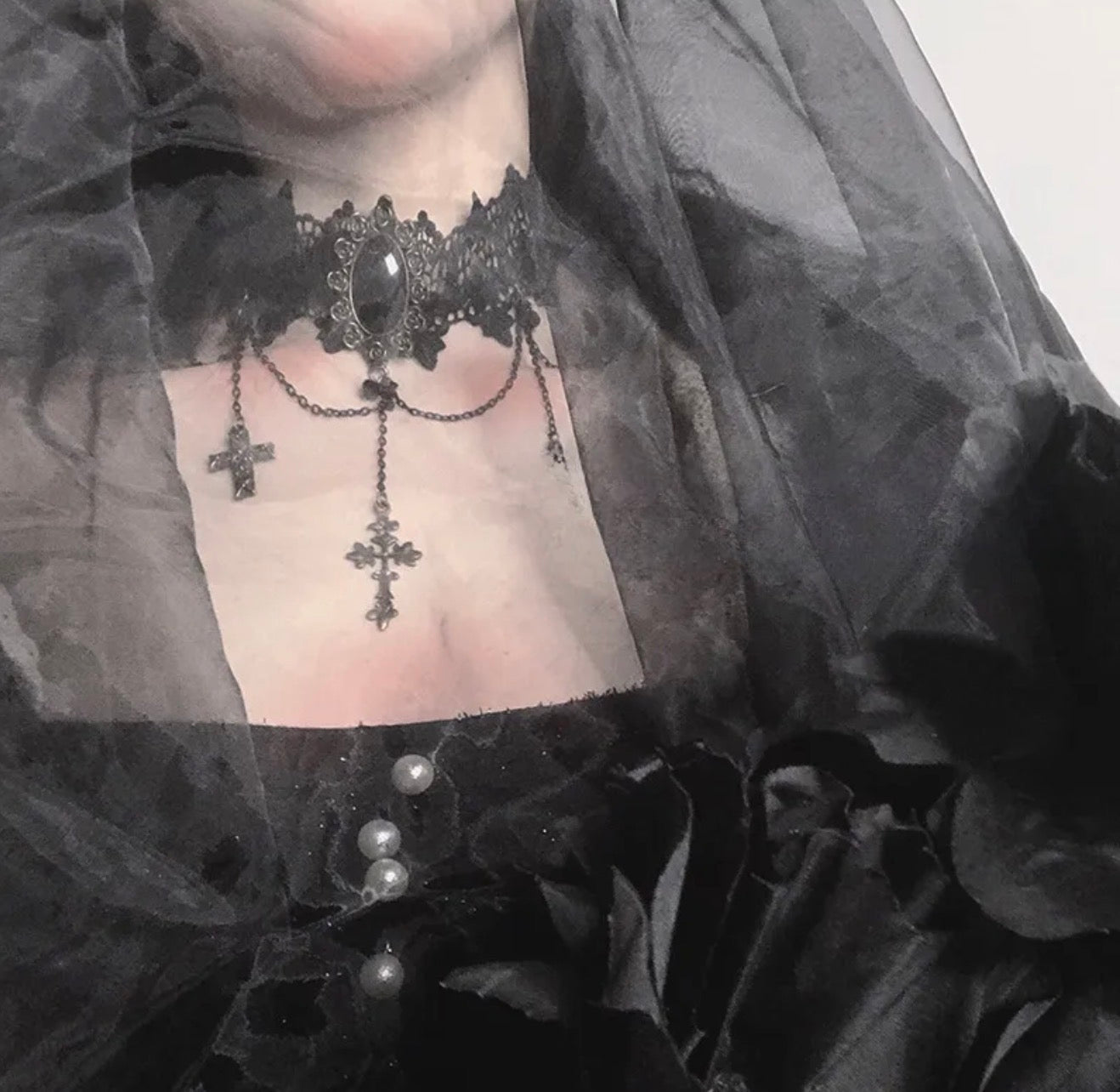 Lolita lace choker