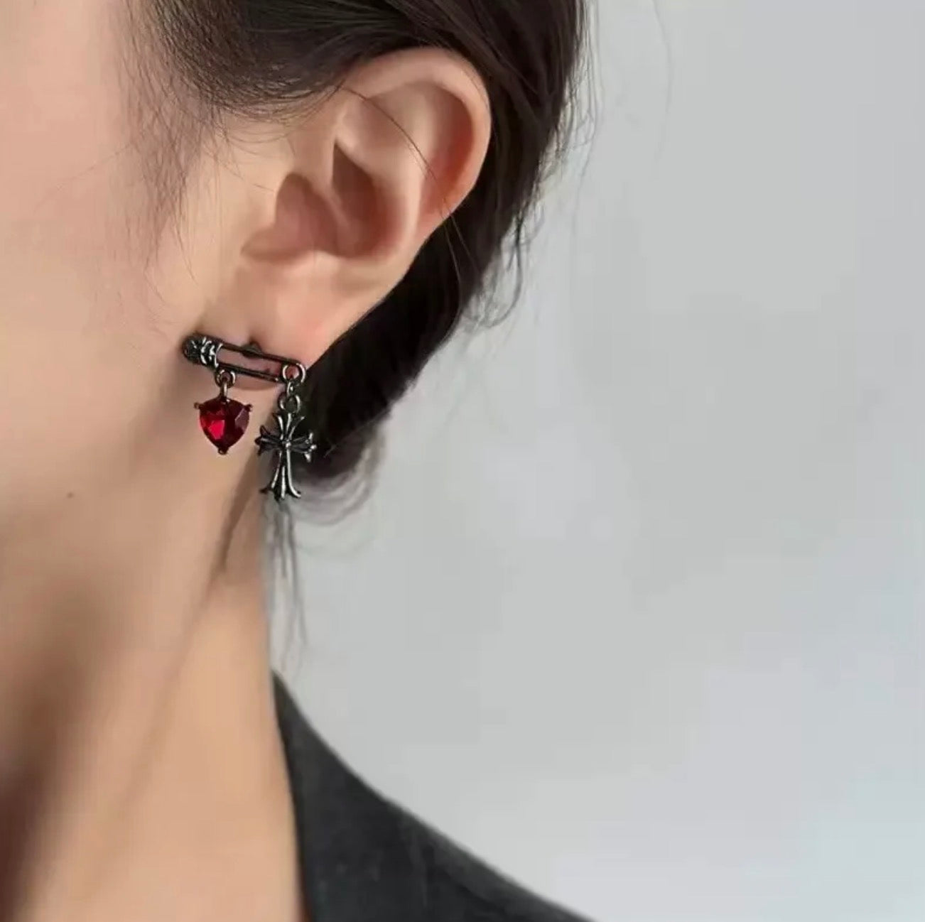 Love Kills Cross Studs