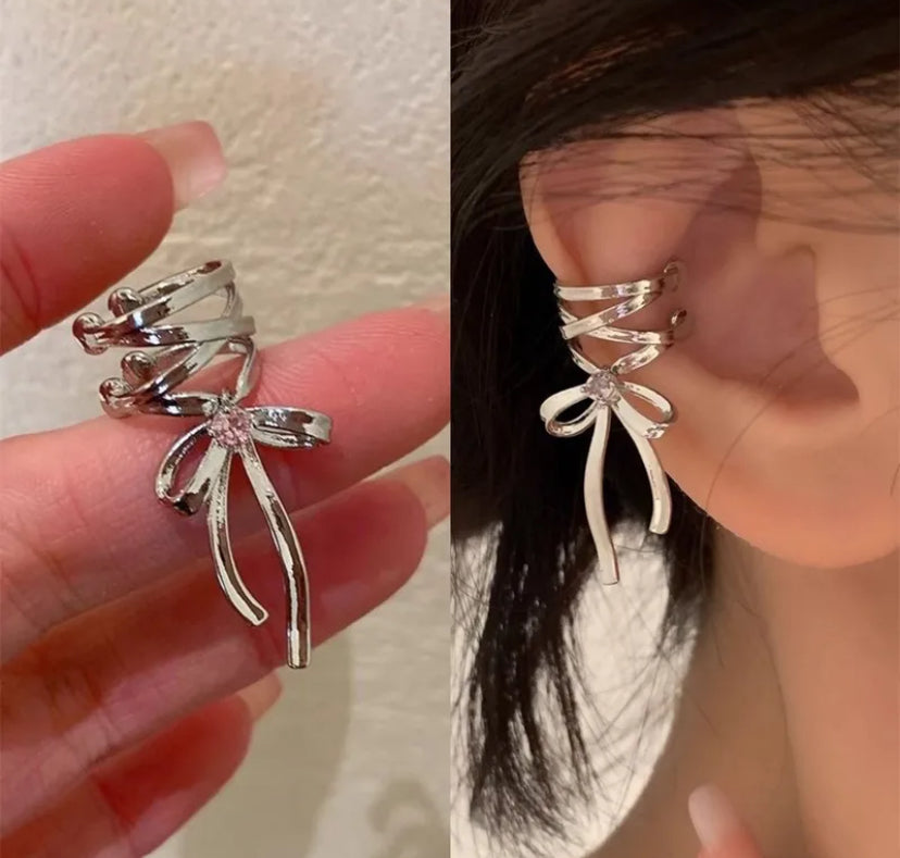 Twilight ribbon ear-cuff