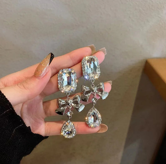 Chunky crystal earrings
