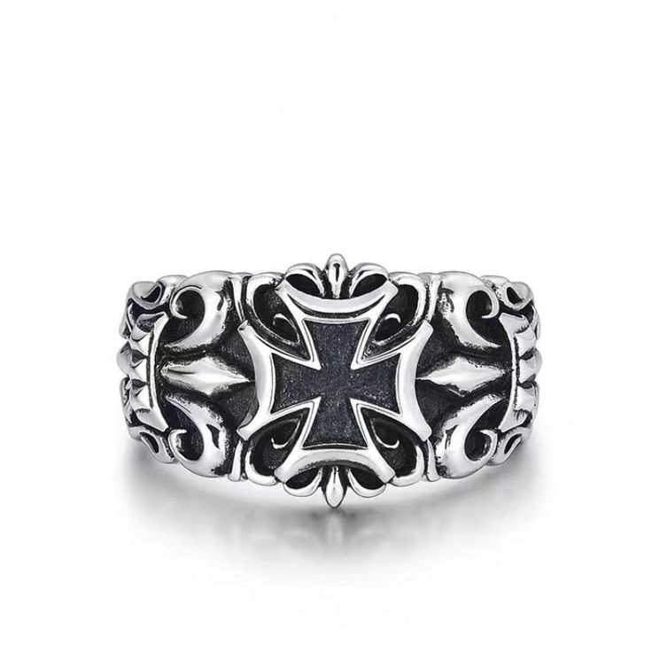 Chrome heart ring
