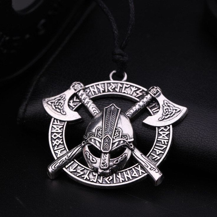 Axe warrior titanium pendant