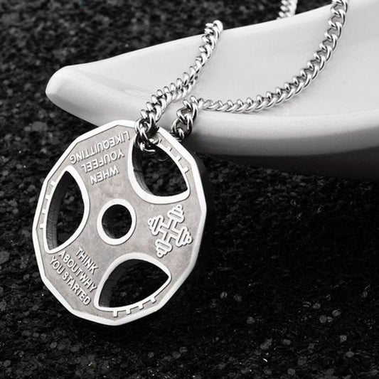 Barbell pendant