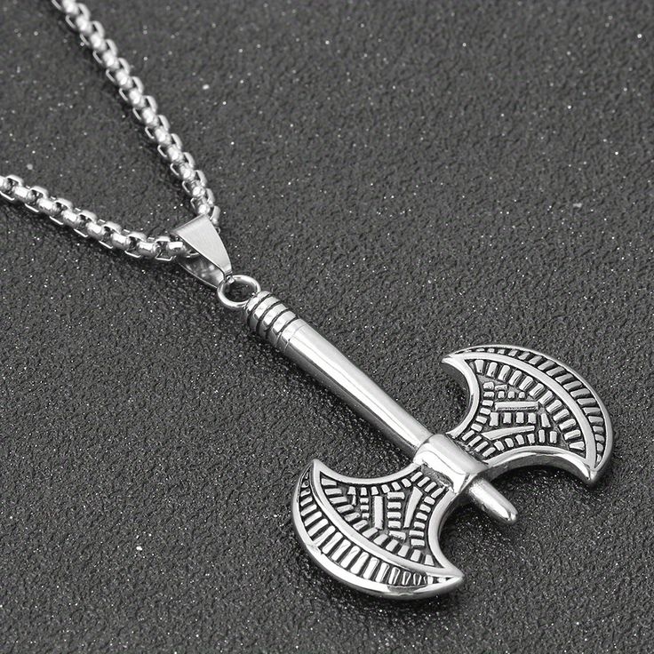 Axe titanium steel pendant