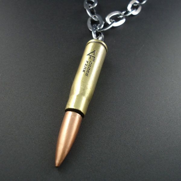 Bullet stainless steel pendant