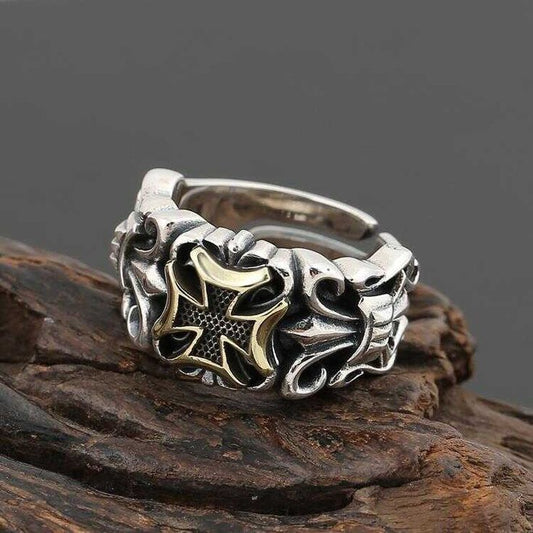 Chrome heart ring